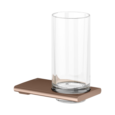 Keuco EDITION 400 Стакан подвесной хрустальный, скрытый крепеж в к-те цвет:  brushed red gold