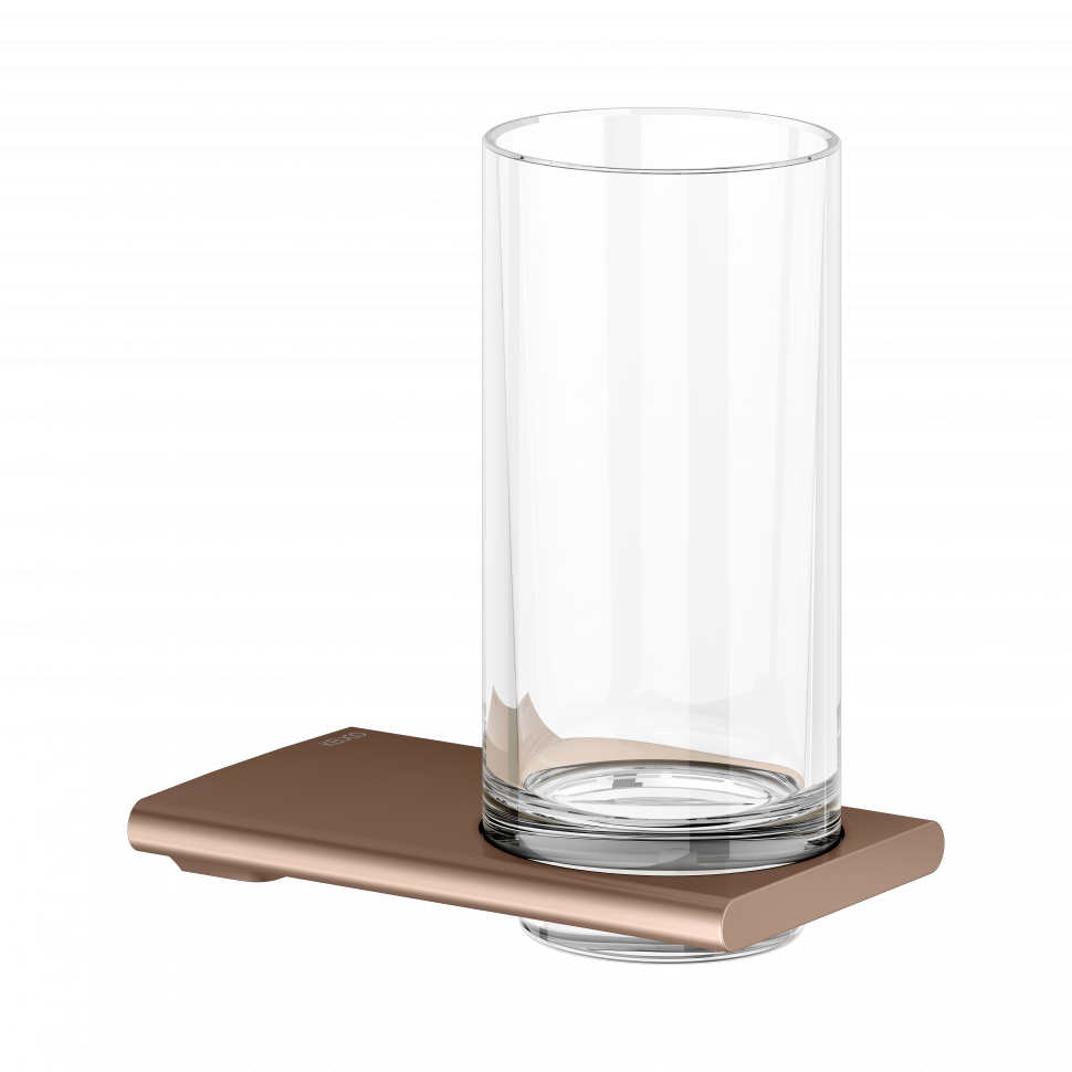 Keuco EDITION 400 Стакан подвесной хрустальный, скрытый крепеж в к-те цвет:  brushed red gold
