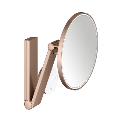KEUCO iLook_move Косметическое зеркало с подсв., круг., сенсор., увелич. х5, красное золото шлиф.